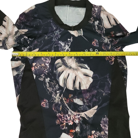 SUGOI RS Pro Cycling cycling Jersey Floral Black Medium - Picture 8 of 15